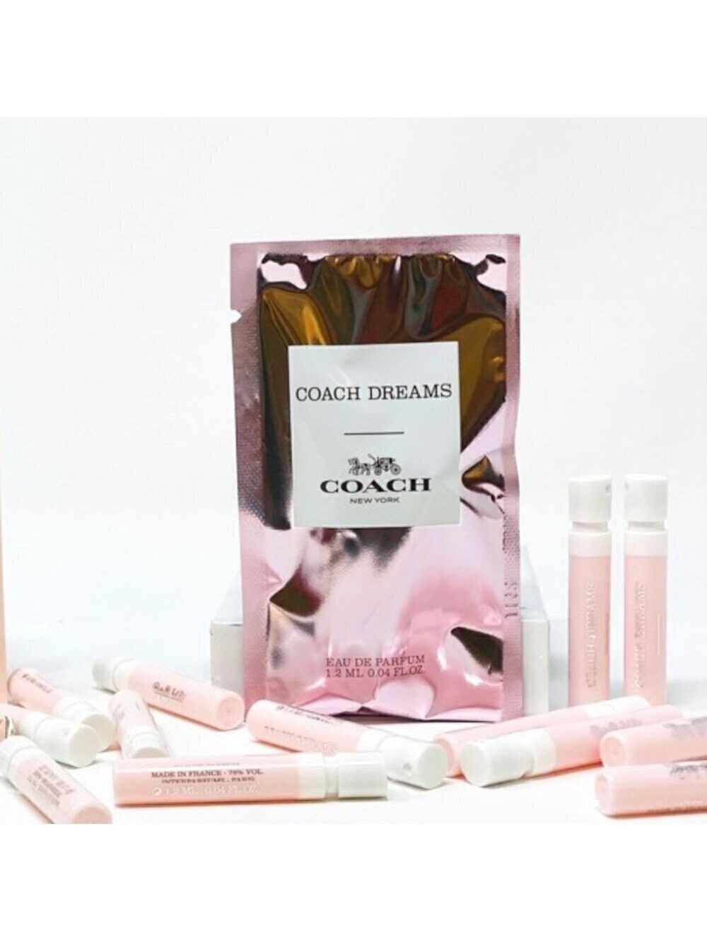 20 Coach Dreams Spray Vials .04oz in Organza Bag